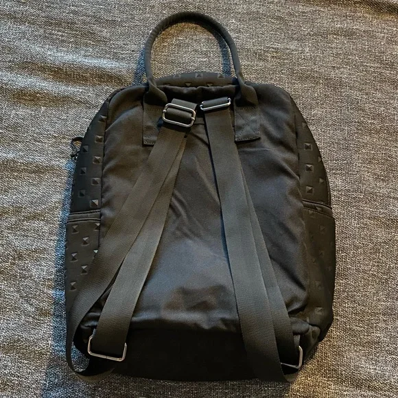 Black Patterned Men's Backpack - Picture 2 of 9